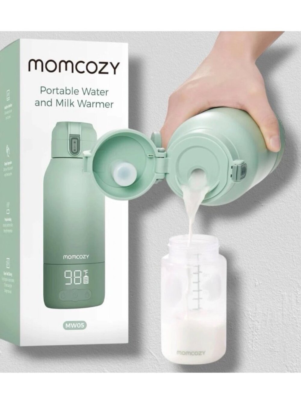Momcozy Portable Milk Warmer Dual Heating for Breast Milk & Water NEW SEALED